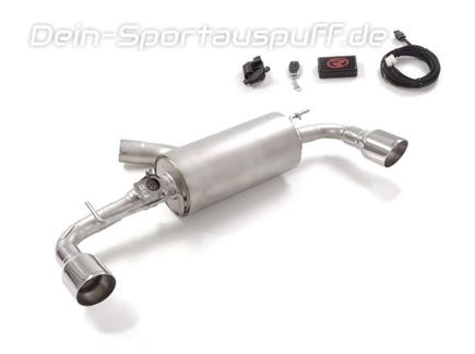 Ragazzon Edelstahl Duplex Komplettanlage ab OPF mit Klappensteuerung Toyota Yaris 4 Typ XP21 1.6l GR je 102mm rund abgeschrägt