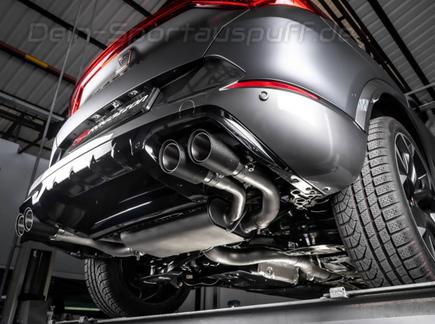Ragazzon Edelstahl Duplex Sportauspuff-Komplettanlage ab OPF Cupra Formentor 2.0l TSI VZ 4Drive je 2x90mm rund doppelwandig abgeschrägt aus Carbon