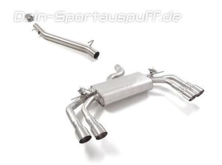 Ragazzon Edelstahl Duplex Racing-Komplettanlage ab OPF Cupra Formentor 2.0l TSI VZ 4Drive je 2x90mm rund scharf abgeschrägt