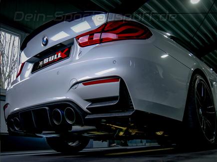 EGO-X Edelstahl Duplex Sportauspuff-Komplettanlage ab Kat mit Klappensteuerung Ø70mm BMW F80 M3 inkl. Competition