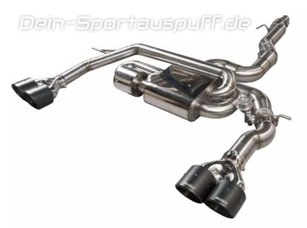 EGO-X Edelstahl Duplex Sportauspuff-Komplettanlage ab Kat mit Klappensteuerung Ø89mm Audi S3 8V Limousine