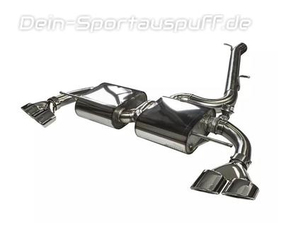 EGO-X Edelstahl Duplex Sportauspuff-Komplettanlage ab Kat mit Klappensteuerung Ø76mm Audi TTS Typ 8J
