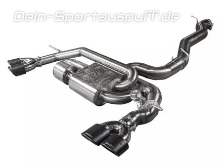 EGO-X Edelstahl Duplex Sportauspuff-Komplettanlage ab Kat mit Klappensteuerung Ø89mm Audi TTS Typ 8S