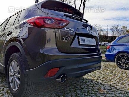 Ulter Duplex Sportauspuff Mazda CX-5 KE 2.0SkyActivG je 101mm rund eingerollt abgeschrägt mit Absorber