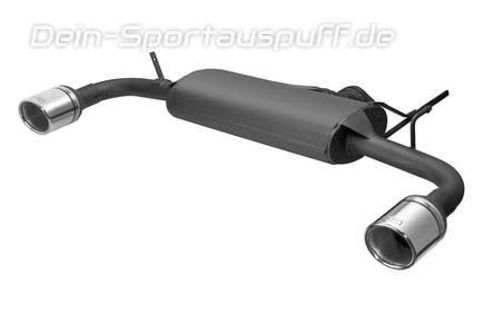 Ulter Duplex Sportauspuff Mitsubishi Lancer 8 Typ CYO 1.5l 1.8l je 100mm rund eingerollt abgeschrägt