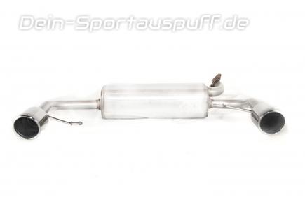Ulter Edelstahl Duplex Sportauspuff Suzuki Swift Sport 3 SG Typ MZ 1.6l je 100mm rund eingerollt abgeschrägt mit Absorber
