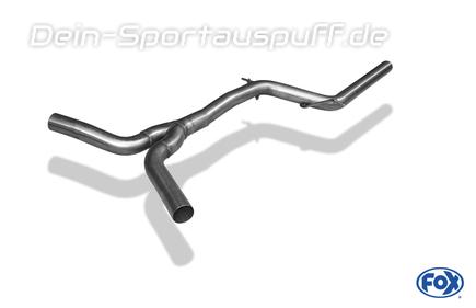 Fox Edelstahl Mittelschalldämpfer-Ersatzrohr Audi A4 B8 8K 2.0l TFSI quattro