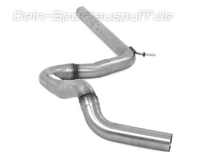 Fox Edelstahl Vorschalldämpfer-Ersatzrohr VW Golf 7 Facelift (Mod. mit OPF) ab Bj.2018 (für alle Modelle mit Starrachse)