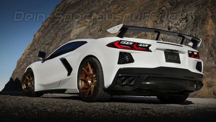 Borla S-TYPE Edelstahl Sportauspuff Corvette C8 ab 2019 je 2x102mm rund eingerollt abgeschrägt in schwarz