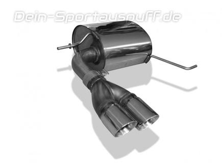 FOX Edelstahl Sportauspuff VW Tiguan 2 Typ AD1 Diesel 4Motion 2x80mm rund doppelwandig gerade