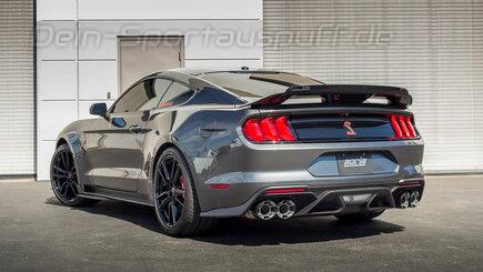 Borla ATAK Edelstahl Duplex Komplettanlage ab Kat Shelby Mustang GT500 ab 2019 je 2x114mm rund aus Carbon