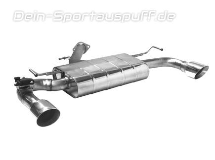 Bastuck Edelstahl Duplex Sportauspuff mit Klappensteuerung Hyundai I30 1.0 1.4 T-GDI Typ PD je 100mm rund doppelwandig abgeschrägt