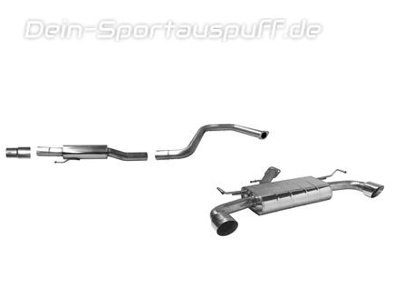 Bastuck Edelstahl Duplex Sportauspuff-Komplettanlage ab Kat Hyundai I30 1.0 1.4 T-GDI Typ PD je 100mm rund doppelwandig abgeschrägt