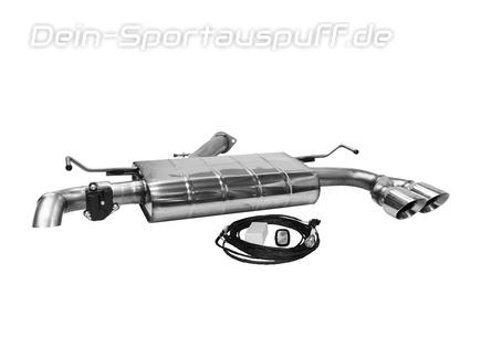 Bastuck Edelstahl Endschalldämpfer mit Abgasklappe Hyundai I30 1.5 T-GDi Typ PD 2x90mm rund scharfkantig abgeschrägt