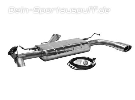 Bastuck Edelstahl Endschalldämpfer mit Abgasklappe Hyundai I30 1.4 1.5 T-GDi Fastback Typ PD 120x80mm oval eingerollt abgeschrägt