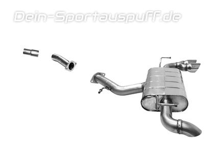 Bastuck Edelstahl Sportauspuff Hyundai I30 1.5 T-GDi Typ PD 2x90mm rund scharfkantig abgeschrägt