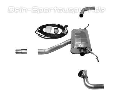 Bastuck Edelstahl Duplex Sportauspuff mit Klappensteuerung Volvo V60 II ab 2019 T6 T8 Twin Engine