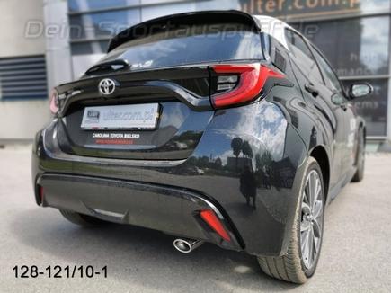 Ulter Sportauspuff Toyota YARIS Typ XP21 95x65mm oval eingerollt abgeschrägt mit Absorber