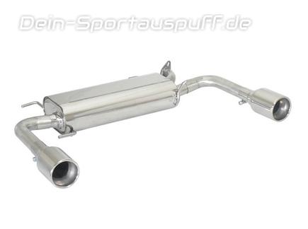 Ragazzon Edelstahl Duplex Sportauspuff Suzuki Swift 4 Sport NZ ab Bj.2010 je 102mm rund eingerollt