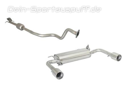 Ragazzon Edelstahl Duplex Sportauspuff-Komplettanlage ab Kat Suzuki Swift 4 Sport NZ ab Bj.2010 je 102mm rund eingerollt