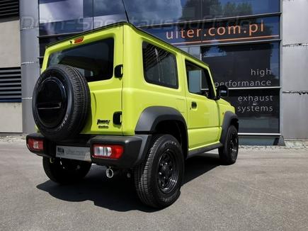 Ulter Racing-Komplettanlage ab OPF Suzuki Jimny 1.5l AWD ab 2018 80mm rund eingerollt gerade