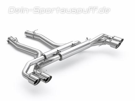 Eisenmann Edelstahl Duplex Sportauspuff BMW X5 M Competition F95 je 2x100mm rund doppelwandig abgeschrägt