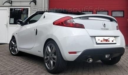Ulter Sportauspuff Renault Wind 120x80mm oval eingerollt gerade