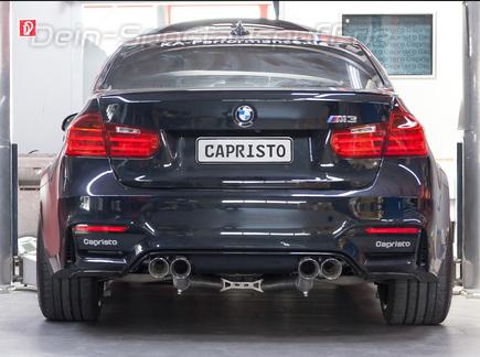 Capristo Edelstahl Duplex Sportauspuff inkl. Klappensteuerung BMW M3 F80 je 2x rund gerade