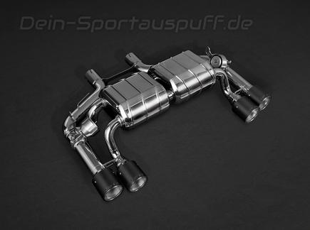 Capristo Edelstahl Duplex Sportauspuff-Komplettanlage ab Kat BMW 2er M2 F87 je 2x rund aus Carbon