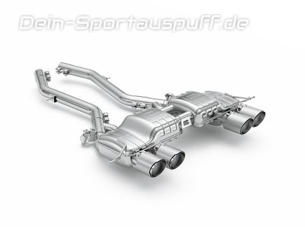 Eisenmann Edelstahl Duplex Sportauspuff BMW M4 G82 Coupe je 2x110mm rund abgeschrägt schwarz