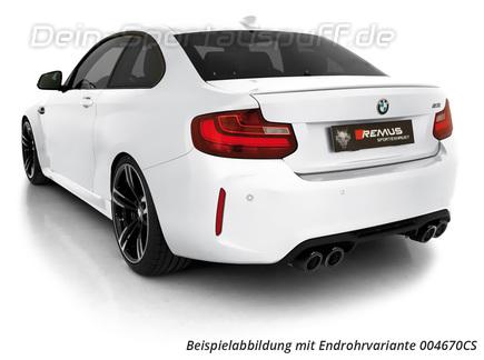 Remus Edelstahl Duplex Sportauspuff-Komplettanlage ab VSD BMW 2er M2 Competition F87 ab 09/2018 inkl. Endrohrsatz nach Wahl