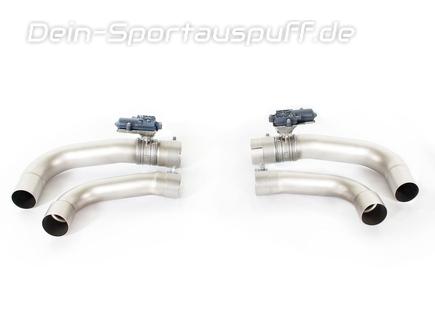 Remus Edelstahl Duplex Race-Endrohrbogen mit Klappe inkl. Sound Controller Alfa Romeo Giulia Typ 952 2.9l V6 Quadrifoglio