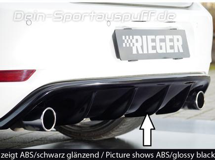 Rieger Heckeinsatz ABS/schwarz matt für VW Golf 6 GTI günstig online kaufen  