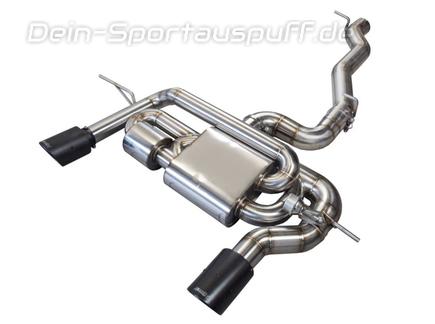 EGO-X Edelstahl Duplex Sportauspuff-Komplettanlage ab Kat mit Klappensteuerung Ø89mm Audi TT 2.0l quattro Typ 8S
