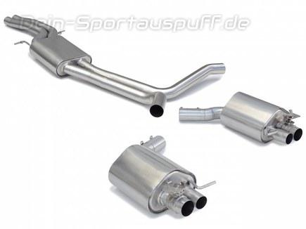 Ragazzon Edelstahl Duplex Komplettanlage ab VSD Audi RS7 C7 Typ 4G für originalen Endrohrausgang