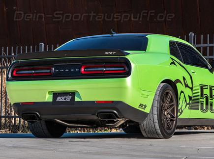 Borla ATAK Edelstahl Duplex Komplettanlage ab Kat inkl. Klappensteuerung Dodge Challenger SRT Hellcat 6.2l V8 Bj.15-21