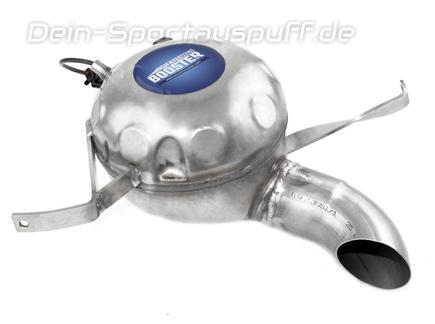 Active Sound Booster PRO (Einbau hinten) Edelstahl Lautsprecher Komplettset für Sportauspuff-Sound Mitsubishi Pajero V80