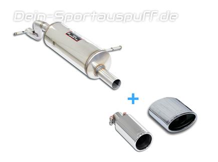Supersprint Edelstahl Sport-Schalldämpfer Opel Corsa F 1.2 inkl. Endrohrsatz nach Wahl