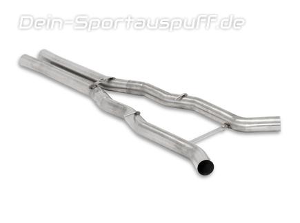 Fox Edelstahl Vorschalldämpfer-Ersatzrohr BMW 6er F12 F13 650i Cabrio u. Coupe