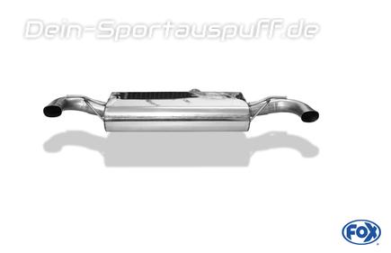 FOX Edelstahl Duplex Racing-Komplettauspuffanlage ab Kat. Mercedes A-Klasse A45 AMG W176 für originalen Endrohrausgang