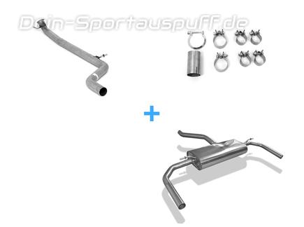 FOX Edelstahl Duplex Racing-Komplettanlage ab Kat Mercedes CLA C117/X117 für originale Endrohre