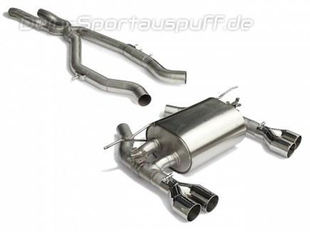 Ragazzon Edelstahl Duplex Sportauspuffanlage ab Kat BMW M3 F80 je 2x80mm rund scharf versetzt