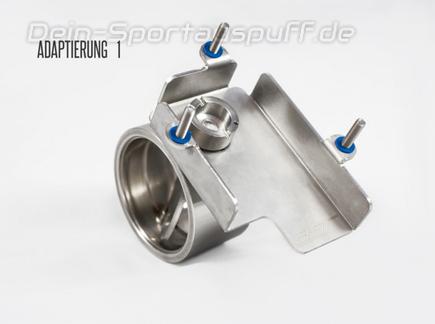 ASR Universal Edelstahl Abgasklappe für Stellmotor der Firma Küster Ø 70mm System für elektrische Klappensteuerung