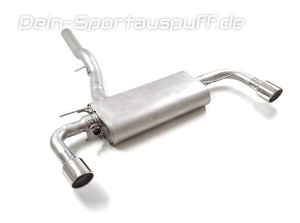 Ragazzon Edelstahl Sportauspuff inkl. Klappensteuerung Mini F60 Countryman JCW ALL4 (Mod. mit OPF) je 102mm rund eingerollt abgeschrägt
