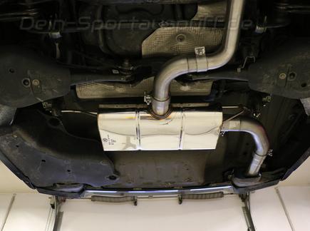 FOX Edelstahl Sportauspuff Skoda Octavia 1.4 TSI RS iV Typ NX für originalen Endrohrausgang