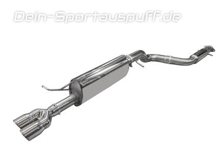 Bull-X Edelstahl Sportauspuff-Komplettanlage ab Kat Ø76mm Seat Leon Cupra Typ 1M