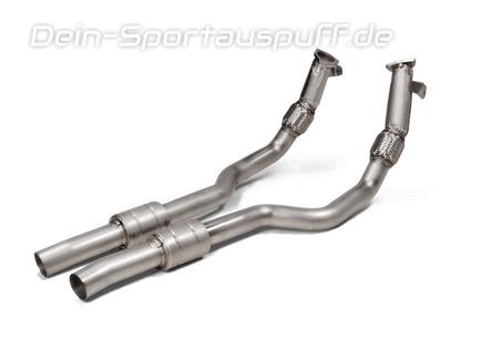 Akrapovic Link Pipe Edelstahl Verbindungsrohr Audi RS6 Avant C8 4K ab Bj. 2022