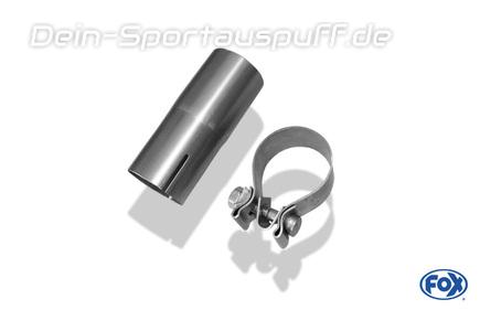 FOX Edelstahl Adapter auf Serienanlage Ø65mm BMW 4er F36 420i