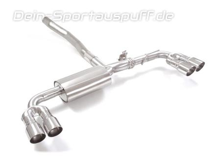 Ragazzon Edelstahl Duplex Sportauspuff inkl. Klappensteuerung Mercedes A-Klasse W177 A250 4matic je 2x90mm rund scharfkantig abgeschrägt