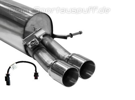 Bastuck Edelstahl Sportauspuff mit Abgasklappe Hyundai i20 Typ BC3 1.6l N + N Performance 2x85mm rund scharf gerade